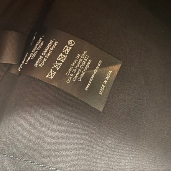 Corset Story Silver Glitter Steel Boned Corset - Picture 8 of 10